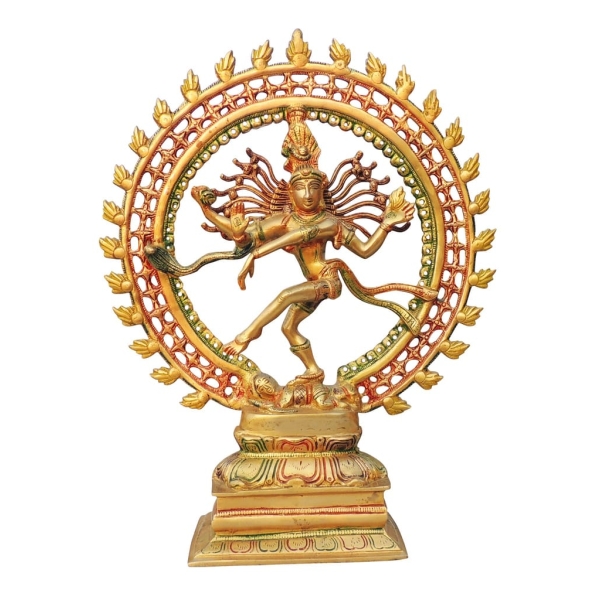 Brass Showpiece Nataraja God Idol Statue, brass material