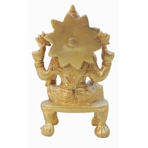 Brass Showpiece Laxmi Ji God Idol Statue - 3.5*2.2*5.6 Inch (BS1624 L)