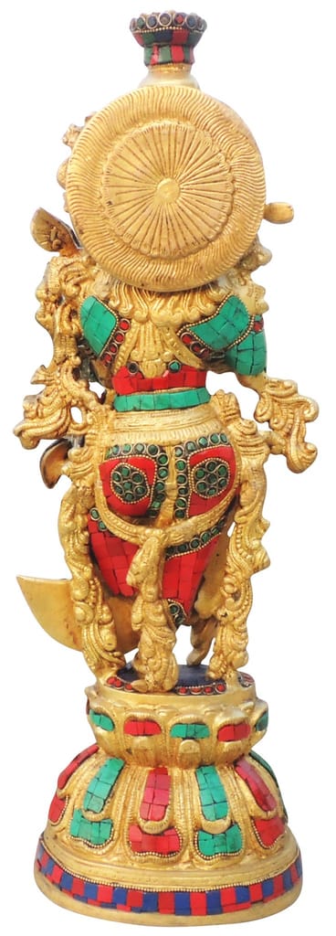 Brass Showpiece Radha Ji God Idol Statue - 7*5*20.5 Inch (BS1628 R) - Image 2