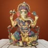 Brass Showpiece Ganesh Stone God Idol Statue - 7.5*6.5*9.5 Inch (BS1630 D)