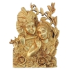 Brass Showpiece Radha Krishna God Idol Statue - 10.5*1*14 Inch (BS1634 D)