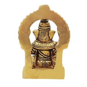 Brass Showpiece Ganesh JiGod Idol Statue - 2.6*1.7*3.6 Inch (BS1643 G)