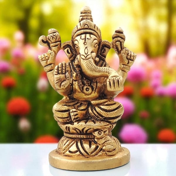 Brass Showpiece Ganesh God Idol Statue decorative item
