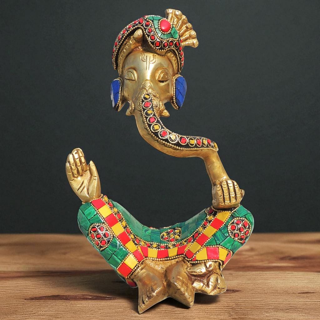 Brass Showpiece Ganesh Ji God Idol Statue decorative item