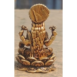 Brass Showpiece Laxmi Ji God Idol Statue - 0.6*0.6*1.1 Inch (BS1686 L)