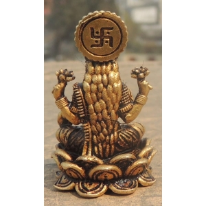 Brass Showpiece Laxmi Ji God Idol Statue - 1.2*1.2*1.6 Inch (BS1688 L)