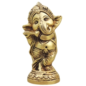 Brass Showpiece Ganesh Ji God Idol Statue - 3*2*5.5 Inch (BS1696 C)