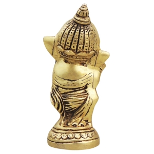 Brass Showpiece Ganesh Ji God Idol Statue - 3*2*5.5 Inch (BS1696 C)