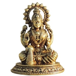 Brass Showpiece Laxmi Ji God Idol Statue, Made From Machine - 2.5*1.6*2.6 Inch (BS1701 L)
