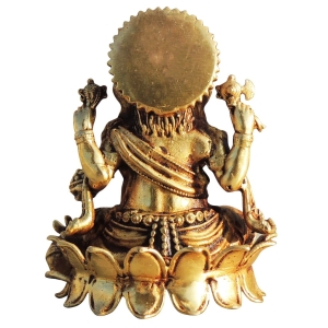 Brass Showpiece Ganesh Ji God Idol Statue - 2.2*2*2.5 Inch (BS1704 G)