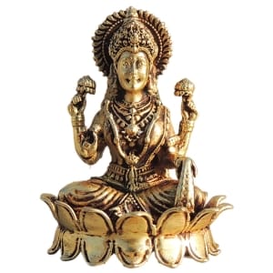 Brass Showpiece Laxmi Ji God Idol Statue - 2.2*2*2.6 Inch (BS1704 L)