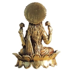 Brass Showpiece Laxmi Ji God Idol Statue - 2.2*2*2.6 Inch (BS1704 L)