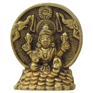 Brass Showpiece Laxmi Ji God Idol Statue - 2*1*2.5 Inch (BS1713 L)