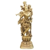 Brass Showpiece Krishna Ji God Idol Statue - 10*5.7*30 Inch (BS1715 K)