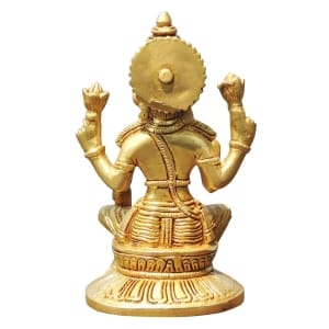 Brass Showpiece Laxmi Ji God Idol Statue - 4*3.5*6.5 Inch (BS1724 L)