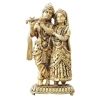 Brass Showpiece Radha Krishan Pair Statue, Made From Machine - 3*2*5.6 Inch (BS1733 F)