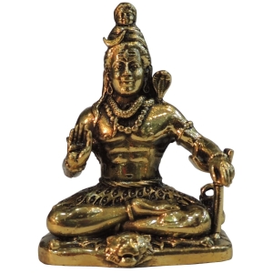 Brass Showpiece Shiv Ji God Idol Statue, decorative item