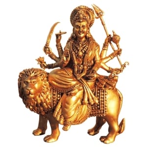 Brass Showpiece Durga Ji God Idol Statue decorative item
