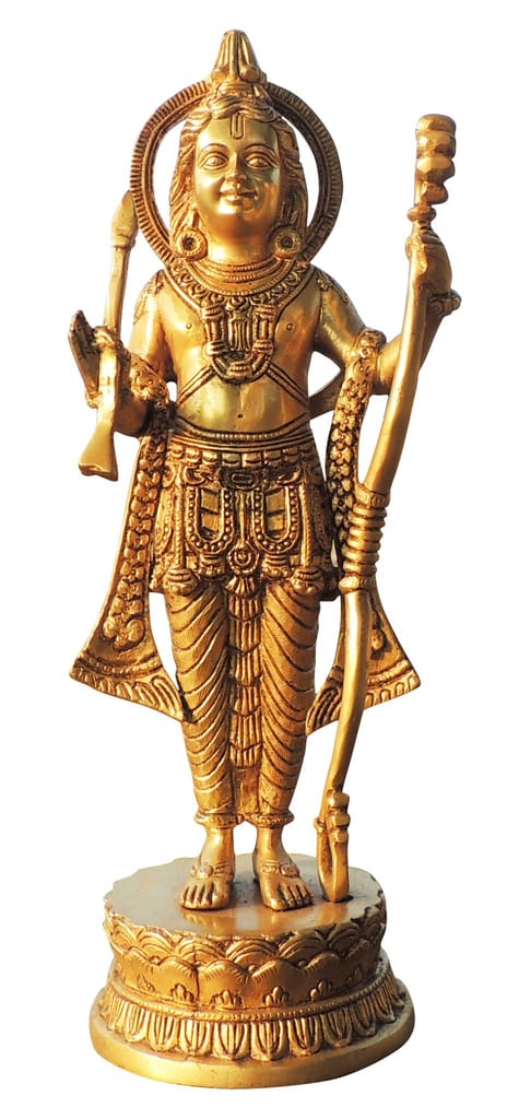 Brass Showpiece Ramlala God Idol Statue - Brass material