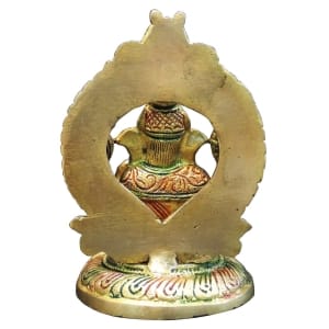 Brass Showpiece Ganesh Ji God Idol Statue - 3.6*3*5.5 Inch (BS1766 G)