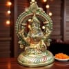 Brass Showpiece Laxmi Ji God Idol Statue - 3.6*3*5.5 Inch (BS1766 L)