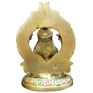 Brass Showpiece Laxmi Ji God Idol Statue - 3.6*3*5.5 Inch (BS1766 L)