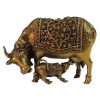 Brass Showpiece Cow With Calf God Idol Statue