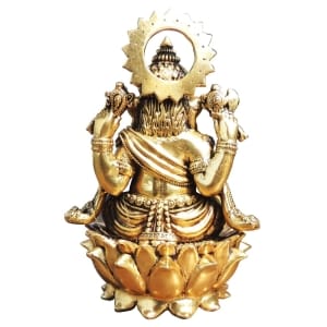Brass Showpiece Ganesh Ji God Idol Statue - 5*4.5*7.5 Inch (BS1773 G)