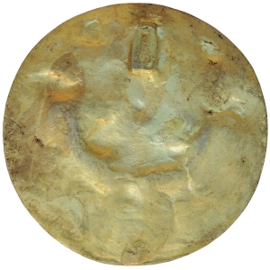 Brass Showpiece Wall Hanging Laxmi Ji God Idol Statue - 7.5*1*7.5 Inch (BS1796 E)