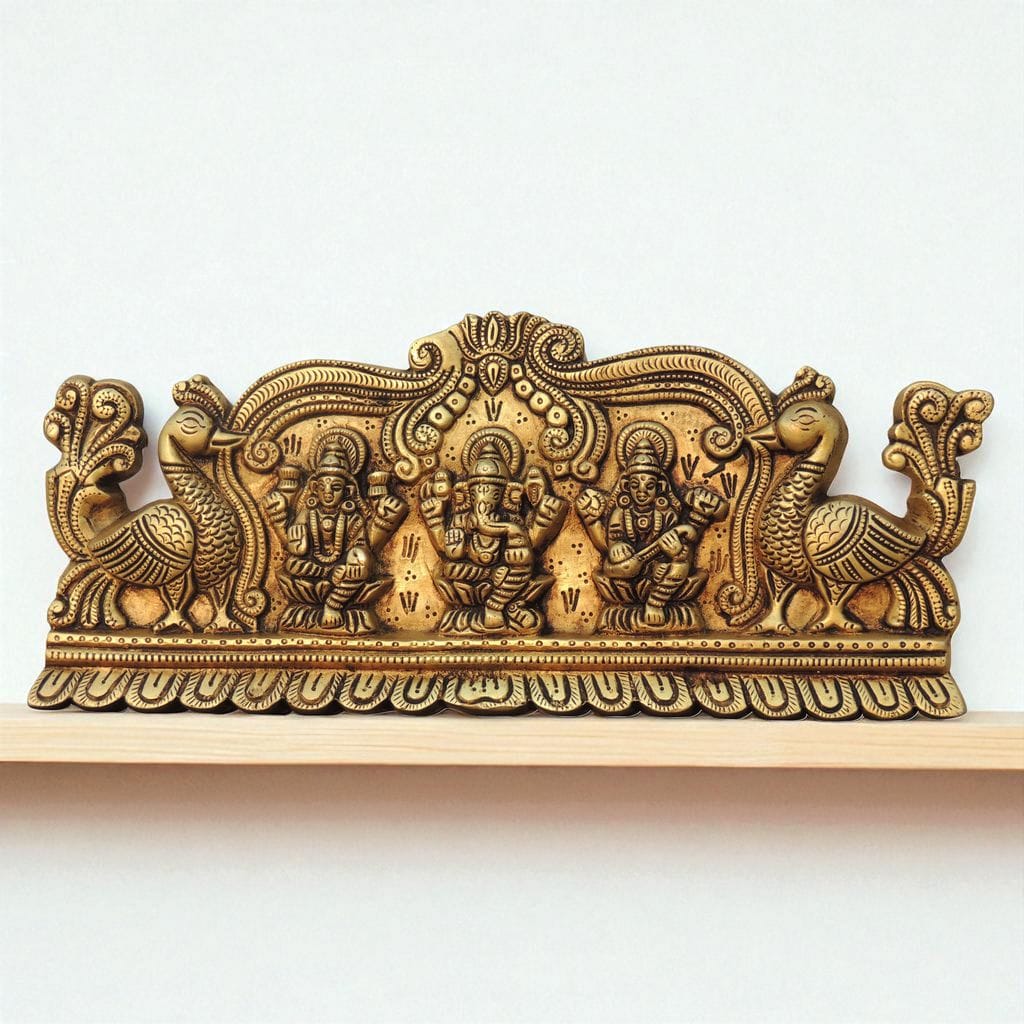 Brass Showpiece LGS God Idol Statue - 13*1*5.5 Inch (BS1797 C)