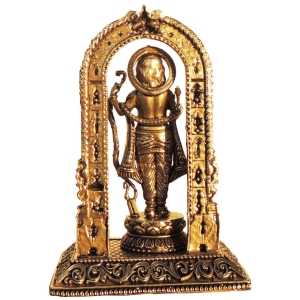 Brass Showpiece Ram Ji God Idol Statue - 4.2*3.1*6 Inch (BS1802 G)