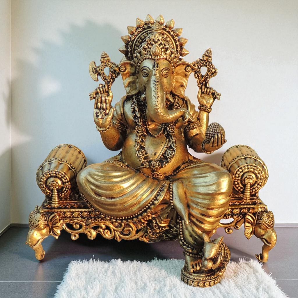 Brass Showpiece Ganesh Ji God Idol Statue decorative item