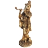 Brass Showpiece Krishna God Idol Statue - 3.5*3.2*10 Inch (BS1806 G)