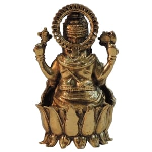 Brass Showpiece Ganesh Ji God Idol Statue - 1.6*1.5*3 Inch (BS1822 G)