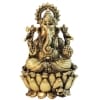 Brass Showpiece Ganesh Ji God Idol Statue, Made From Brass - 3*2.7*4.3 Inch (BS1828 G)