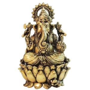 Brass Showpiece Ganesh Ji God Idol Statue, Made From Brass - 3*2.7*4.3 Inch (BS1828 G)