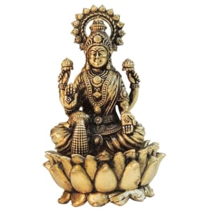 Brass Showpiece Laxmi Ji God Idol Statue, brass material