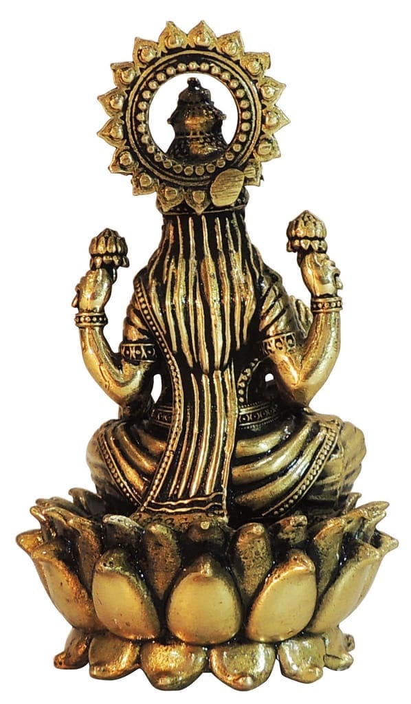 Brass Showpiece Laxmi Ji God Idol Statue, brass material