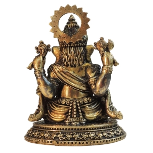 Brass Showpiece Ganesh Ji God Idol Statue - 4*3.5*5.5 Inch (BS1829 G)