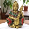 Brass Showpiece Male Musical Statue - decorative home accent