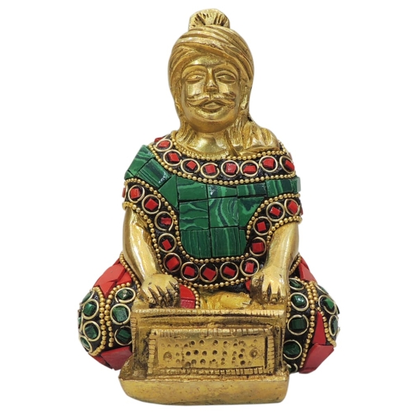 Brass Showpiece Male Musical Statue decorative item