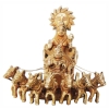 Brass Showpiece Surya Dev Rath Idol - decorative brass item