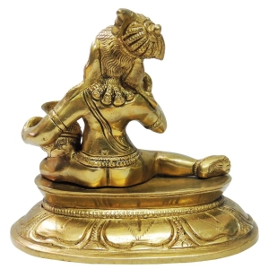 Pure Brass Makhan Krishna statue -6*3.5*5 Inch (BS201)