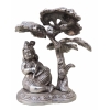 Tree Makhan Krishna Silver Antique Finish - 5.4*5.3*5.3 Inch (BS206 B)
