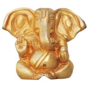 Brass Showpiece Ganesh Ji God Idol Statue - 3*1.5*3 inch (BS257)