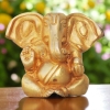 Brass Showpiece Ganesh Ji God Idol Statue - 3*1.5*3 inch (BS257)