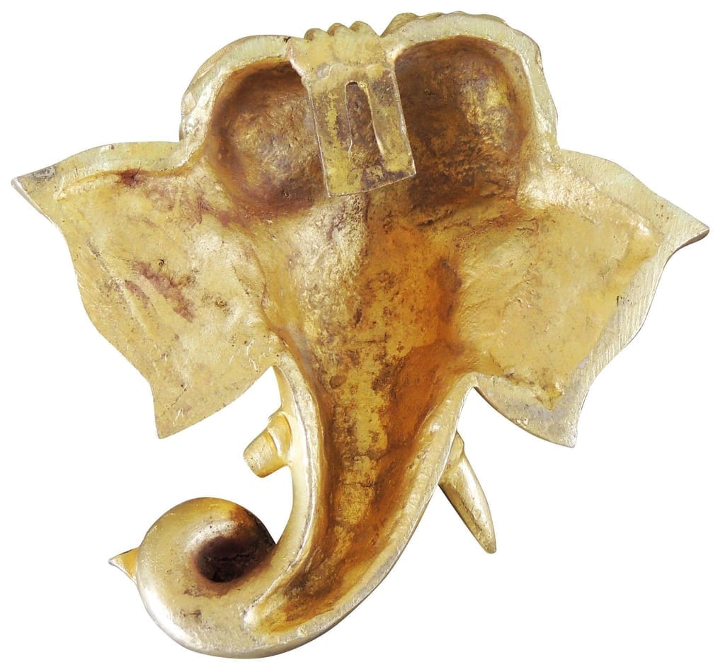 Ganesh Face SF small brass statue