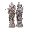 Brass Radha Krishna Stone Silver Antique-10*6.3*28.5 (BS302)