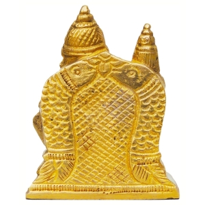 Brass Kuber Ji God Idol Statue 2.5 x 2 x 3 Inch Brass Decorative Piece