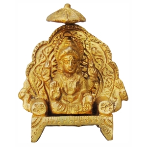 Brass Showpiece Laxmi Ji with Chati God Idol Statue - 2.5*1*3 inch (BS416)